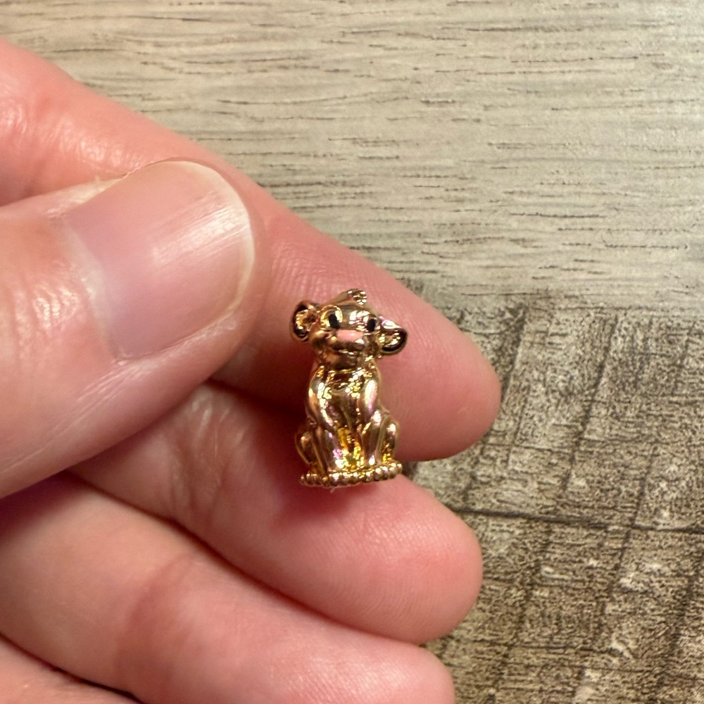 Pandora 14k Gold Plated Disney Lion King Simba Charm